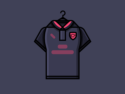 Arsenal Third Kit 17/18 arsenal epl flat design football futbol icon illustration jersey london premier league soccer vector