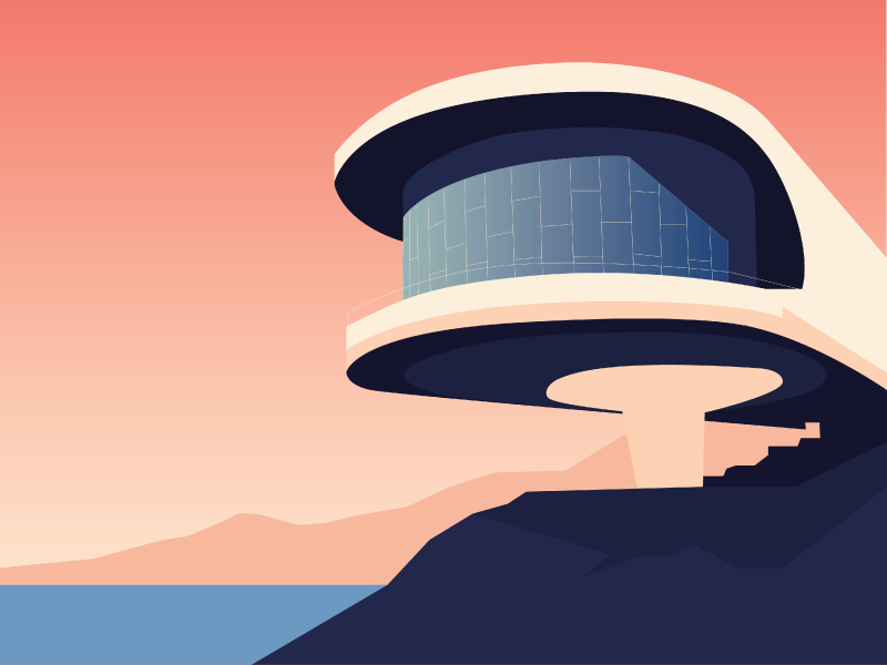 Example of Soviet Modernism: Writers' Resort in Sevan, Armenia