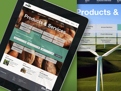 Cargill Website Redesign design drawer medium view redesign tablet ui ux web