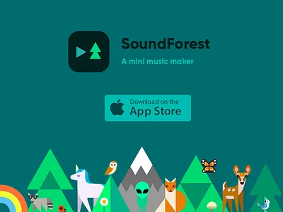 SoundForest: A mini music maker app composer forest iphone make maker music sequencer song sound soundforest step