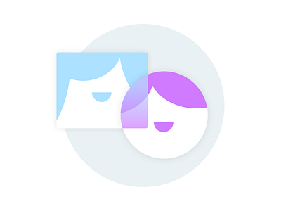 Kustomer Illustration -- Merged Customer clean color design flat gradient illustration ui visual