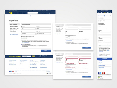 Best Buy Class Workshops best buy design error states form registration responsive ui ux web