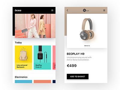 Okjee store ui