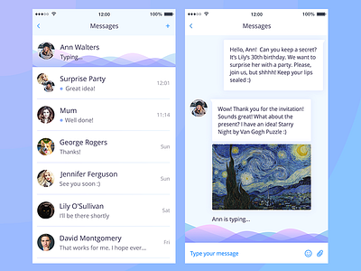 Daily UI Direct messages chat daily ui direct messages messages messenger mobile