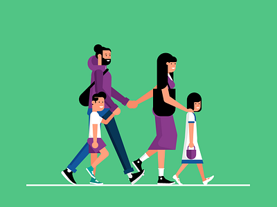 family characters hr office people retro style styletest ui ux website workforce