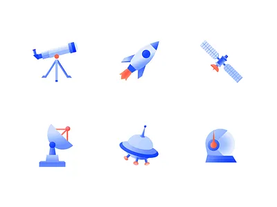 Icon2-space astronaut blue icon space universe