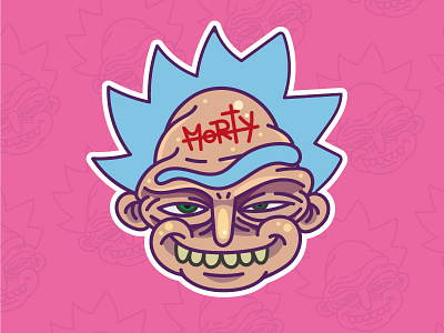 Rick Sanchez adult swim illustration rick and morty rick sanchez vectorart