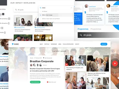 Business Homepage business components homepage layout responsive site ui ux web website