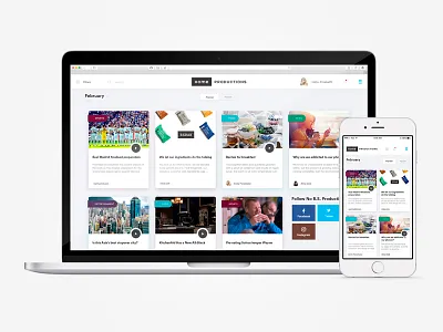 Home Productions design mediahub mobile