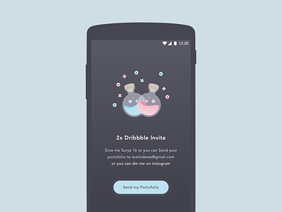 2x Dribbble Invitations debut debuts draft elixir invitation invitations invite prospects unchunch