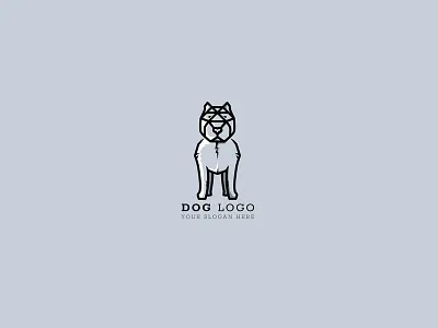 Dog Logo Template animal animals dog icon identity logo logos pet simple symbol template vector