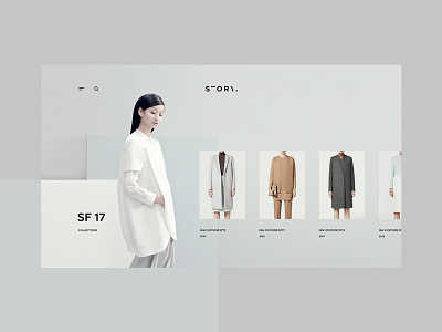 Story desktop e commerce exploded fashion grid minimal minimalism pure site ui ux web