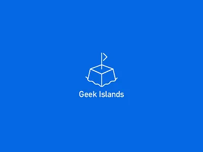 Geek Islands logo button code coding geek greek island keyboard logo non profit technology