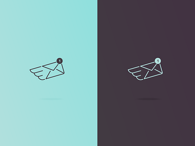 You've got mail... badge icon icons letter logo logo design logomark logos mail mark notification wings