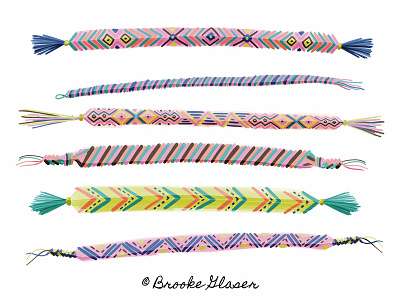 Friendship Bracelets art bracelet childrens book childrens illustration illustration