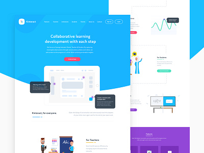 Education Platform Website education home page homepage landing page learning platform ui ux web design website