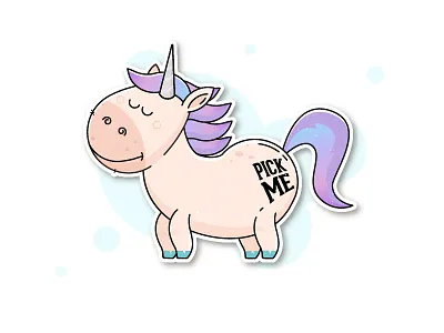 Unicorn Sticker character illustration sticker unicorn