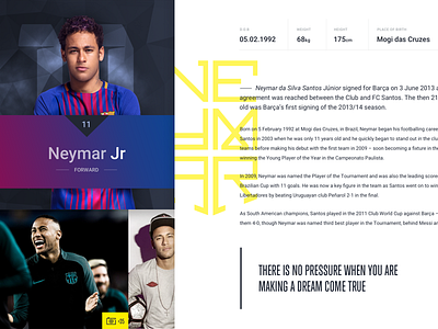 Barcelona FC - Details biography details football mobile neymar profile stats ui