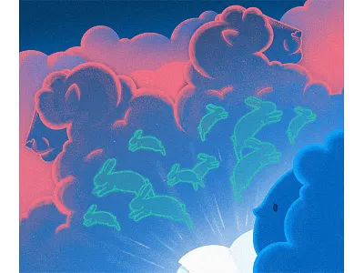 Oryx and Crake blue book fiction illustration pink science