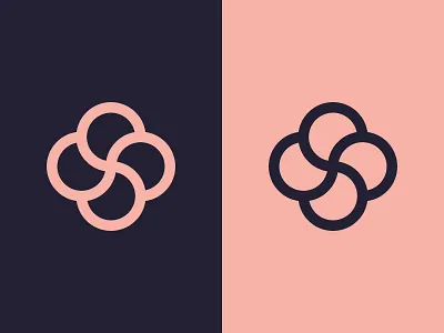 S+S Monogram blue cute double s flower logo monogram pink ss