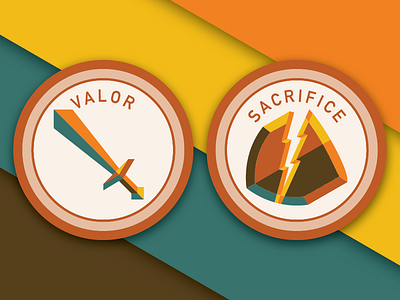 Dedman Scholarship Badges Pt. 2 of 4 badge patch sacrifice valor