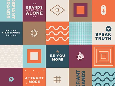 BrandDefiers pattern concept idea 2 brand design brand pattern branding icons pattern design patterns