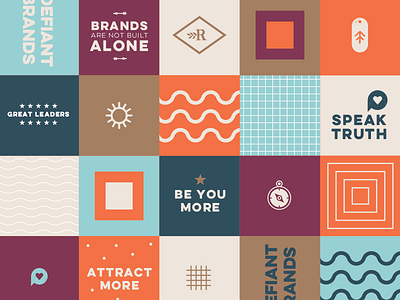 BrandDefiers pattern concept idea 2 brand design brand pattern branding icons pattern design patterns