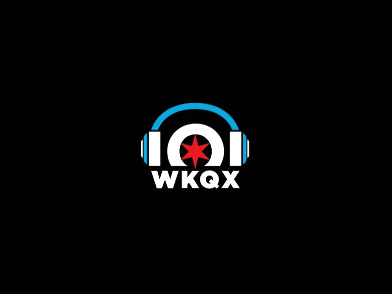 101WKQX Logo Animation 101wkqx animation chicago css headphones keyframe logo music radio star vector