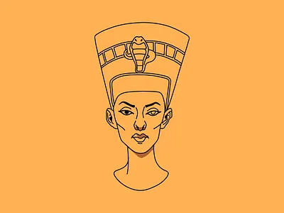 Nefertiti anciet egito egypt illustration nefertiti pharaoh queen