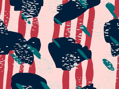 Beach Vibes abstract painting pattern surface design textile design