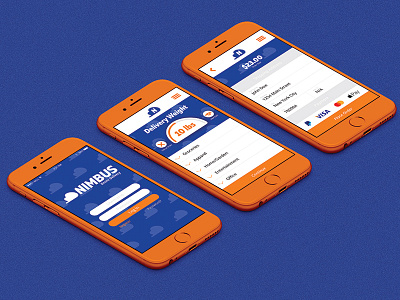 Nimbus App brand branding cloud drone interface logo mark nimbus ui uiux user ux