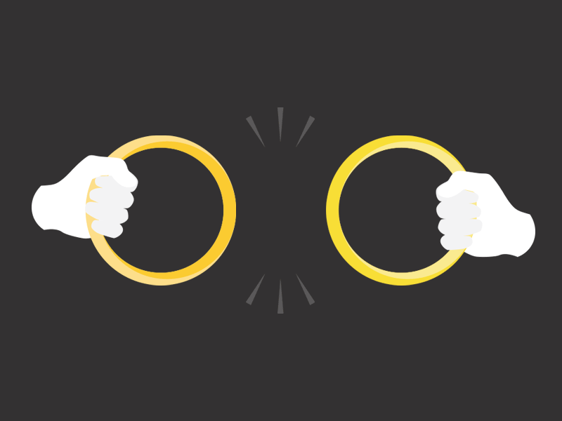 Linking Rings animation illusion illustration magic ring