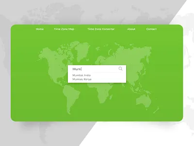 World Clock Landing page Page (DailyUI 003) app dailyui dailyui 003 design flat landing page minimal ui ux web