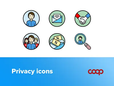 Privacy Icon - Coop website character design customer care flat icon icon design icon set icon set design icone iconography icons iconset illustration illustrator illustrazione magnifier ui vector vector art vector illustration zoom