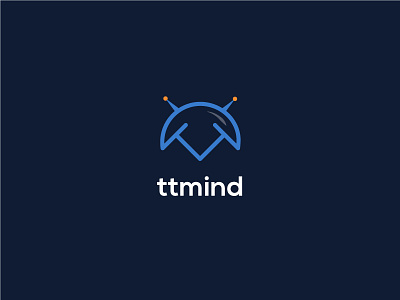 ttmind logo black blue mind technology time