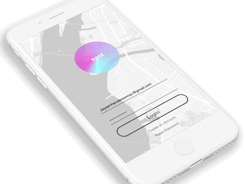 Spot Login Ui animation app design icon interface ios logo type typography ui ux vector