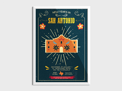 San Antonio Event Poster alamo antonio event fiesta mexican new poster san years