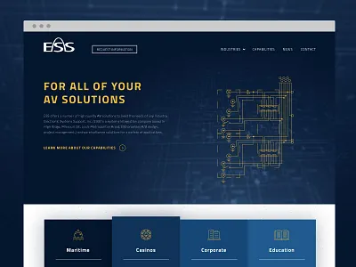Audiovisual Company Home Page audiovisual diagram electronic technical web