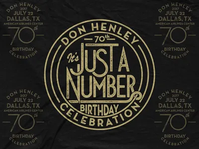 Don Henley - 70th Birthday Celebration bandmerch don henley eagles emblem t shirt tee type typography