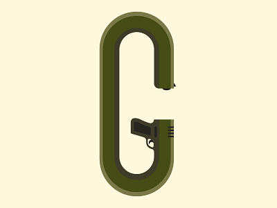 [G]un gun illustration playful type type typography