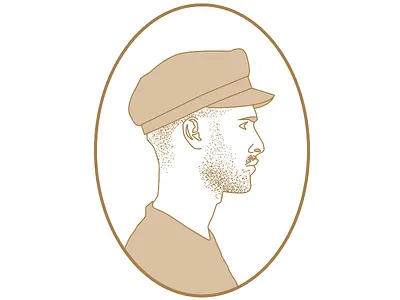 Working Man cap illustration work