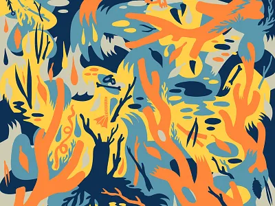 More Orange Sticks claws cryptozoology nature ornate pattern patterns surface surface design surface pattern wallpaper