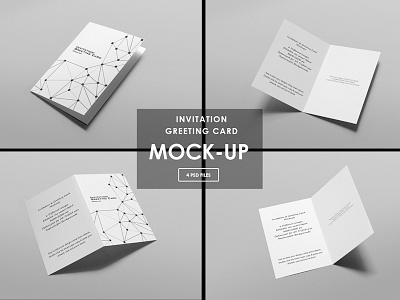 Invitation / Greeting Card Mock-Ups greeting card invitation invitation mock up mock up mock up mock up template mockup modern