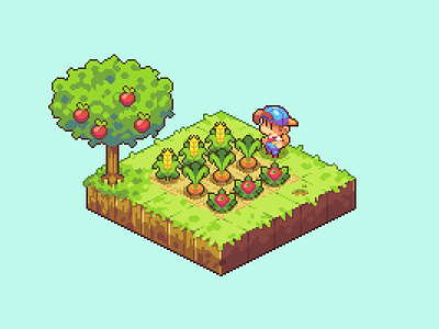 Farmer's Crop dev game game dev gaming illustration pixel art