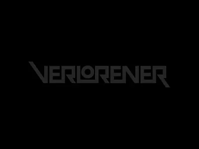 Verlorener custom emil geometric german identity logo lost music type verloren werstler wordmark