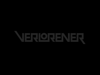 Verlorener custom emil geometric german identity logo lost music type verloren werstler wordmark