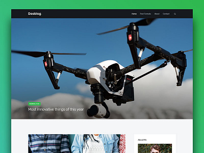 Deoblog Tech Blogging Wordpress Theme blog clean deoblog fresh future gadgets innovations modern tech theme trendy wordpress