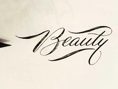 Beauty calligraphy