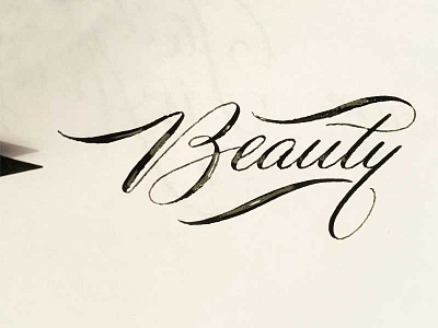 Beauty calligraphy