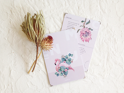 Cooklife Menu Design branding cafe menu floral design letter menu design print typography